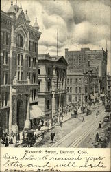 Sixteenth Street Denver, CO Postcard Postcard