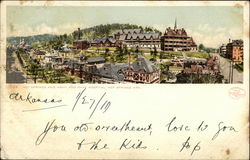 The Springs and Army and Navy Hospital Hot Springs, AR Postcard Postcard