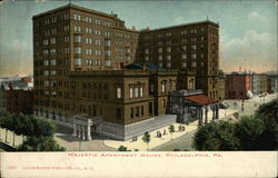 Majestic Apartment House Philadelphia, PA Postcard Postcard