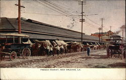 Street View of the French Market Postcard