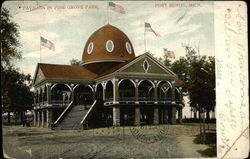 Pine Grove Park - Pavilion Port Huron, MI Postcard Postcard