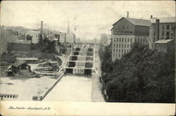 The Locks Lockport, NY Postcard Postcard