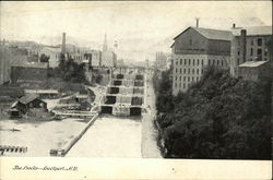 The Locks Lockport, NY Postcard Postcard