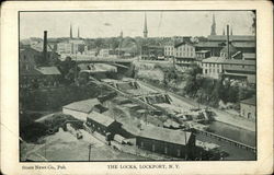 The Locks Lockport, NY Postcard Postcard