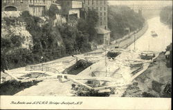 The Locks and N.Y.C.R.R. Bridge Lockport, NY Postcard Postcard