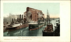 Elevators and Shipping Postcard