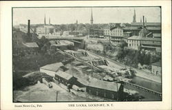 The Locks Lockport, NY Postcard Postcard