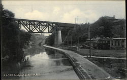 N.Y.C.R.R. Bridge Lockport, NY Postcard Postcard