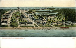 Cedar Point on Lake Erie Postcard