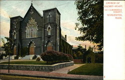 Church of Sacred Heart, Cambridge Street Worcester, MA Postcard Postcard