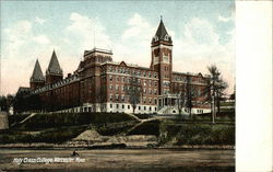 Holy Cross College and Grounds Worcester, MA Postcard Postcard