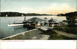 Boat Landing, Lincoln Park Postcard