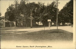 Eames Square Framingham, MA Postcard Postcard