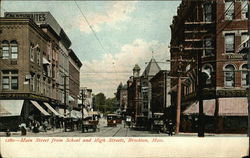 Main Street from School and High Streets Postcard