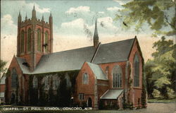 Chapel, St. Paul School Concord, NH Postcard Postcard