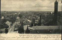 County Street, Looking West Attleboro, MA Postcard Postcard