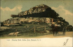 Hanging Rock, Indian Ave Postcard