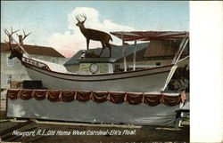 Old Home Week Carnival - Elk's Float Postcard