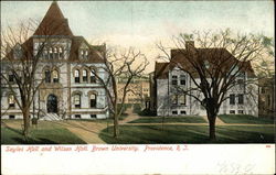 Brown University - Sayles and Wilson Halls Providence, RI Postcard Postcard