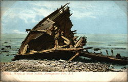 Wreck at Point Judith Postcard