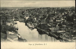 View of City Providence, RI Postcard Postcard