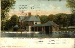 Roger Williams Park - Boat House Providence, RI Postcard Postcard