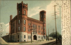 Armory Pawtucket, RI Postcard Postcard