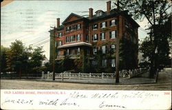 Old Ladies Home Postcard