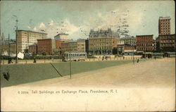 Tall Buildings on Exchange Place Postcard