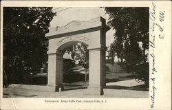 Jenks Falls Park - Entrance Postcard