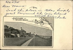 Boulevard, Revere Beach Postcard