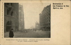 Destruction of San Francisco by Fire, April 18, 1906 California Postcard Postcard