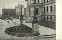 City Hall Plaza Postcard