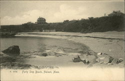 Forty Step Beach Nahant, MA Postcard Postcard