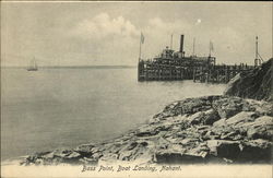 Bass Point, Boat Landing Nahant, MA Postcard Postcard