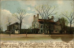 Old Royall House, showing Slave Oumarters Postcard