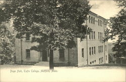 Tufts College - Page Hall Medford, MA Postcard Postcard