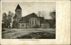 First Baptist Church Malden, MA Postcard Postcard