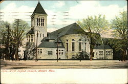 First Baptist Church Postcard