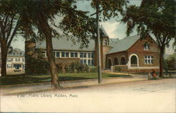 Public Library Postcard