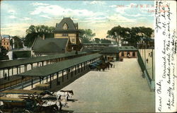 B. & M.R.R. Station Postcard