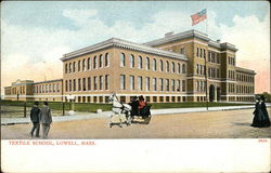 Textile School Lowell, MA Postcard Postcard