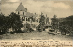 Crane Cottage East Northfield, MA Postcard Postcard