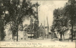 First Baptist Church North Adams, MA Postcard Postcard