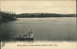 Diving Float at Lake Whalom, Whalom Park Postcard