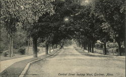 Central Street Looking West Postcard