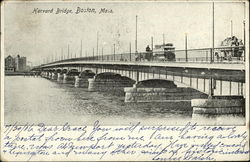 Harvard Bridge Boston, MA Postcard Postcard