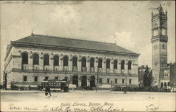 Public Library Boston, MA Postcard Postcard