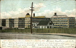 W.L. Douglas Shoe Co., Factory No. 1 Brockton, MA Postcard Postcard