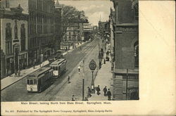 Main Street, Looking North from State Street Postcard